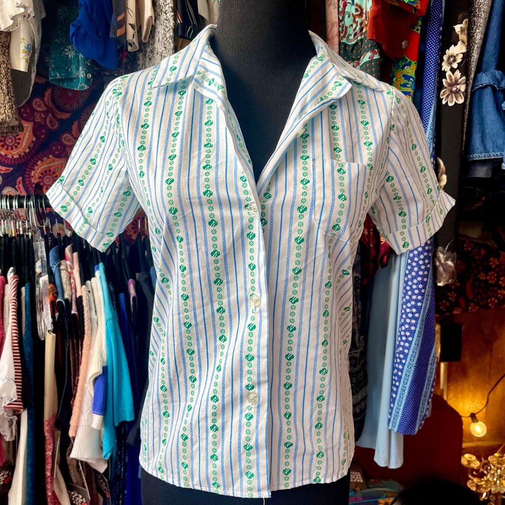 Vintage Girl Scouts Uniform Blouse